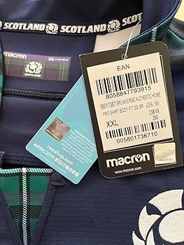 マクロン　ラクビースコットランド代表　オーセンティックホームジャージ　2019 マクロン ラグビースコットランド代表ホームレプリカジャージ